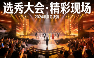 选秀大会现场画面录像的视频封面
